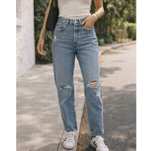 Levi’s 501 Skinny Jeans Distressed Medium Wash Women's Size 26 Short